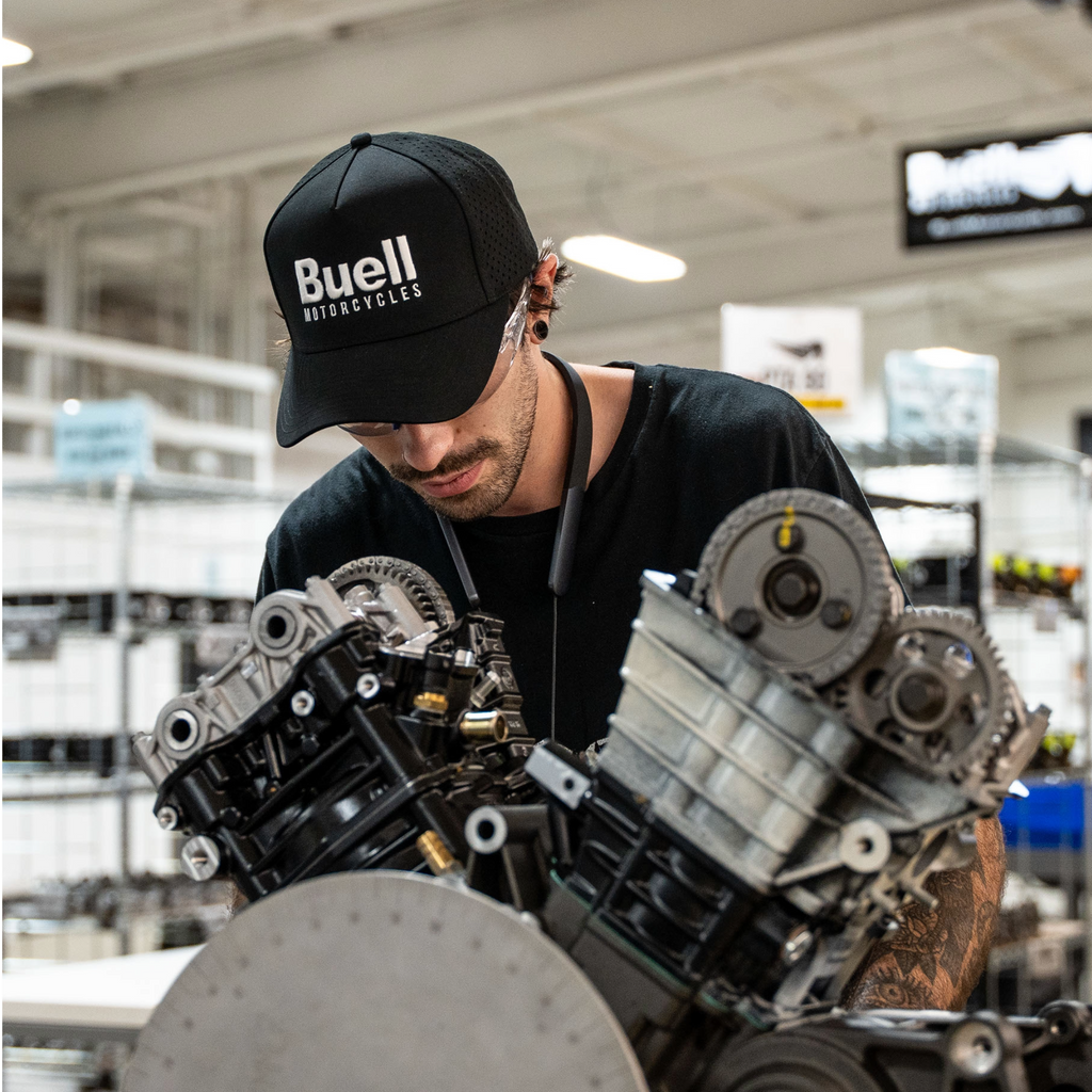 Black Buell Golf Hat