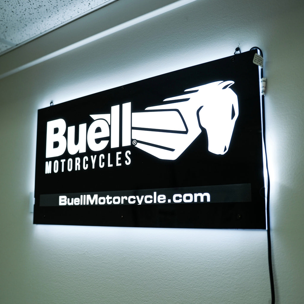 Small Buell Motorcycle LED Sign