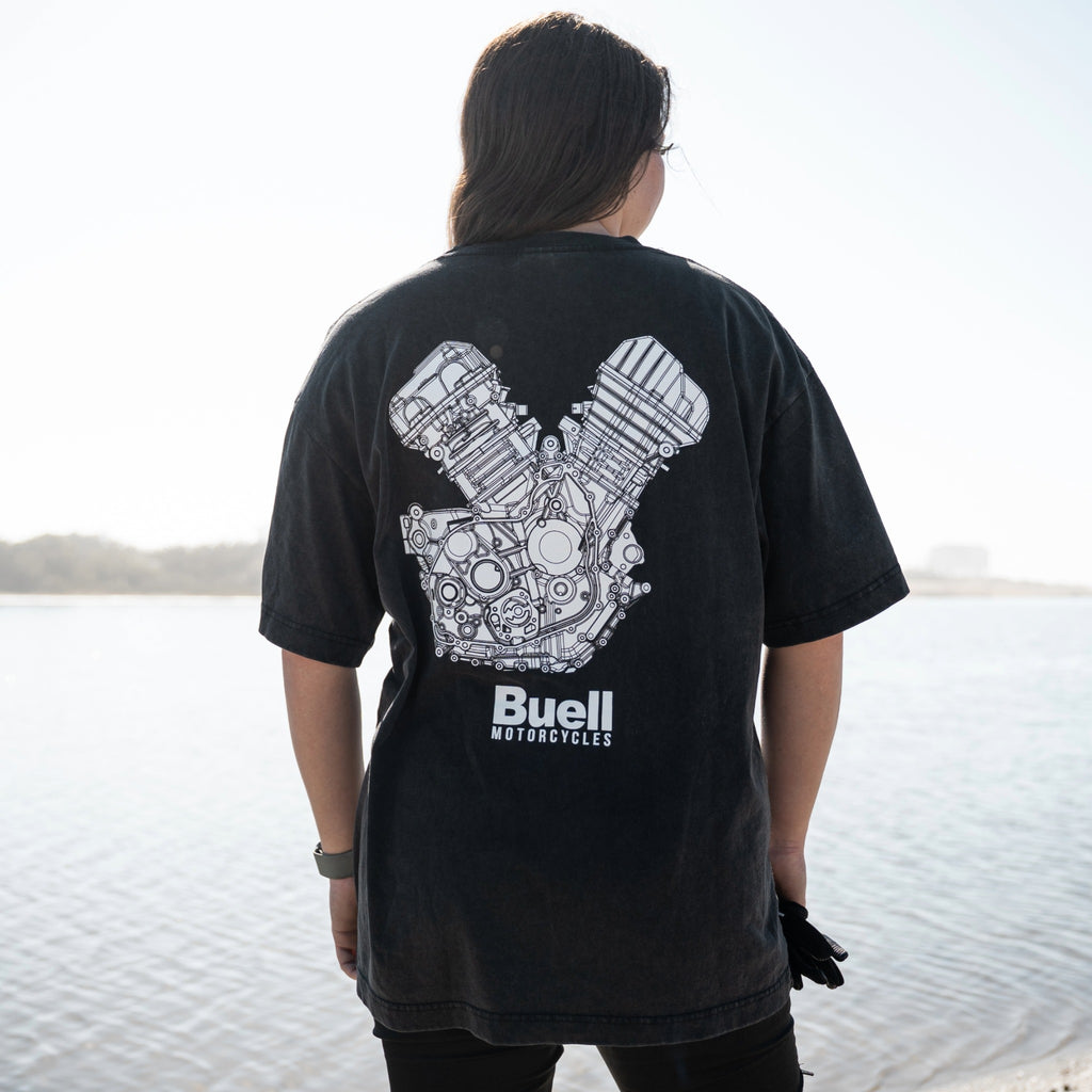 Buell 1190 V-Twin Tee (Washed Black)