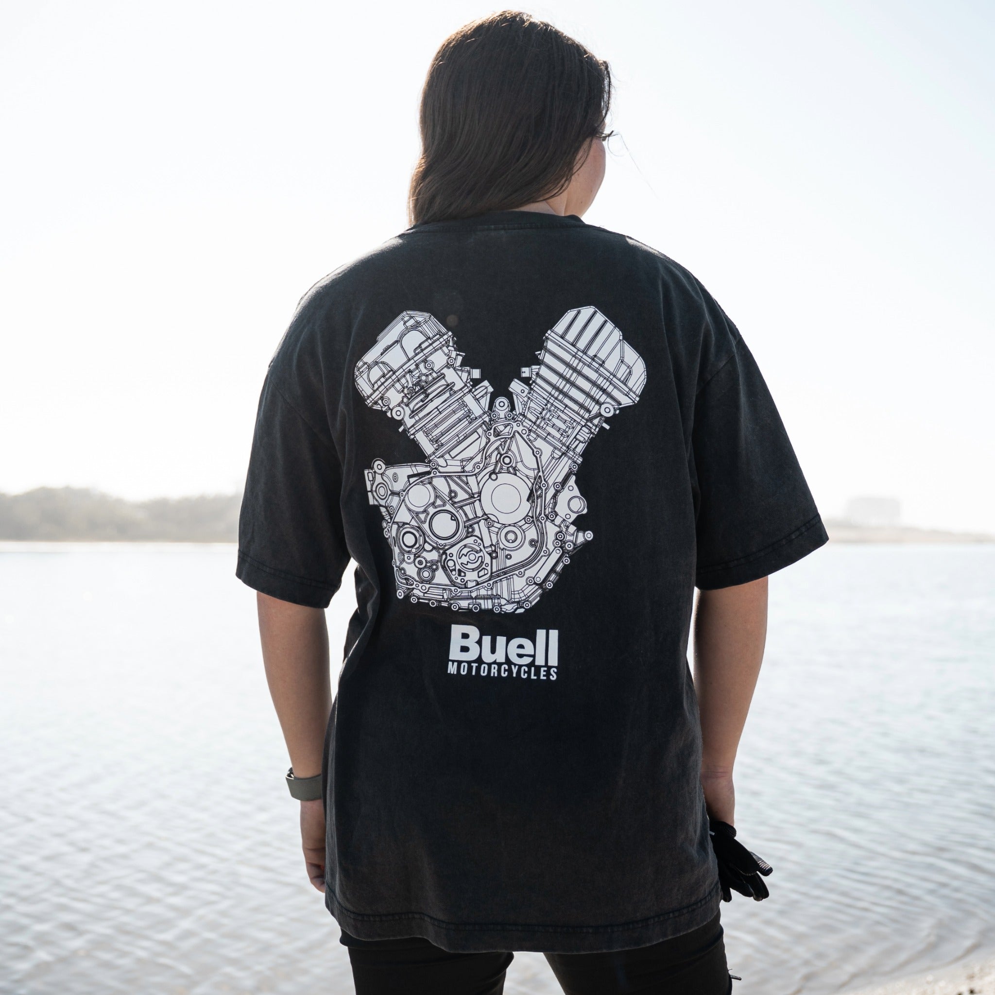 Buell 1190 V-Twin Tee (Washed Black)