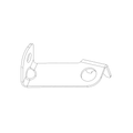 BRACKET, CLUTCH REMOTE RESERVOIR (X0875.1B9)