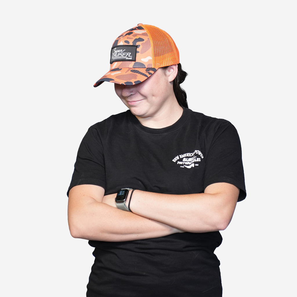 Orange Camo Super Cruiser Trucker Hat