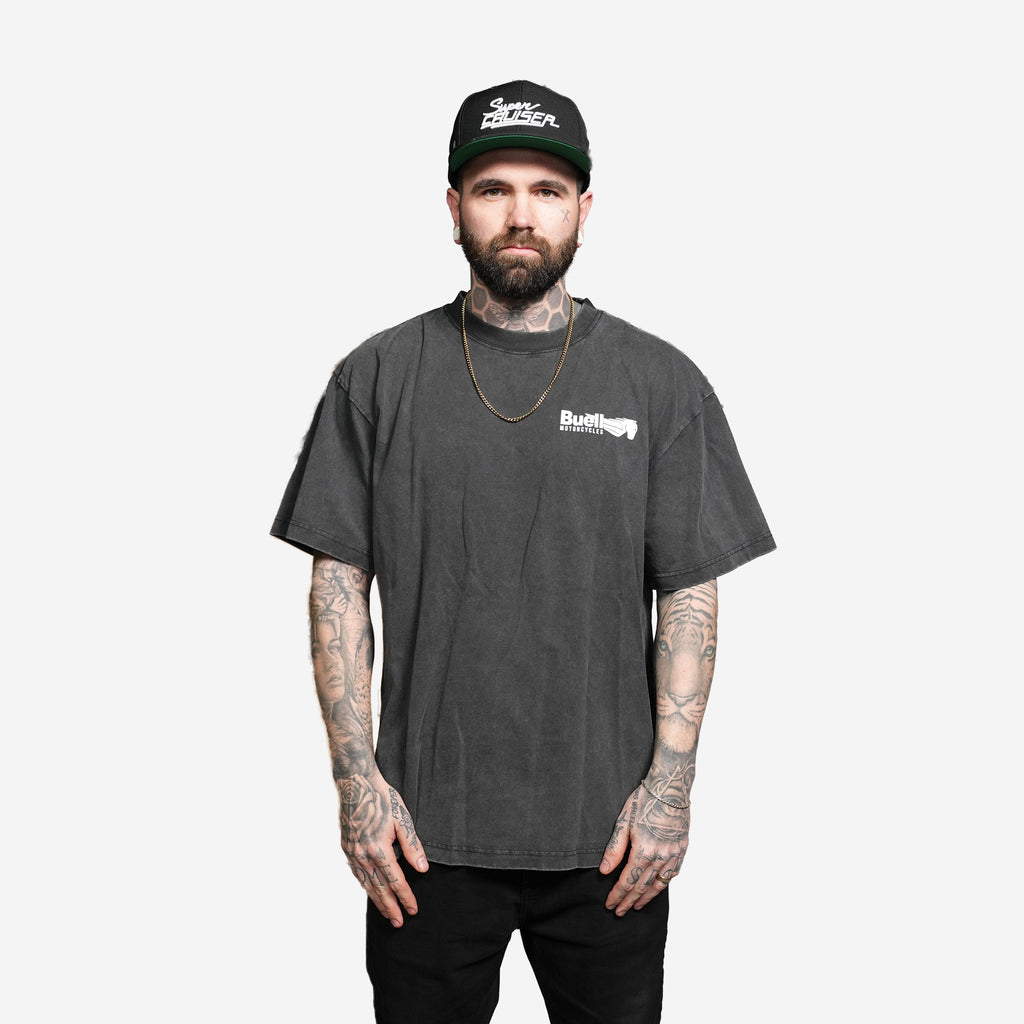 Buell Super Cruiser Tee (Washed Black)