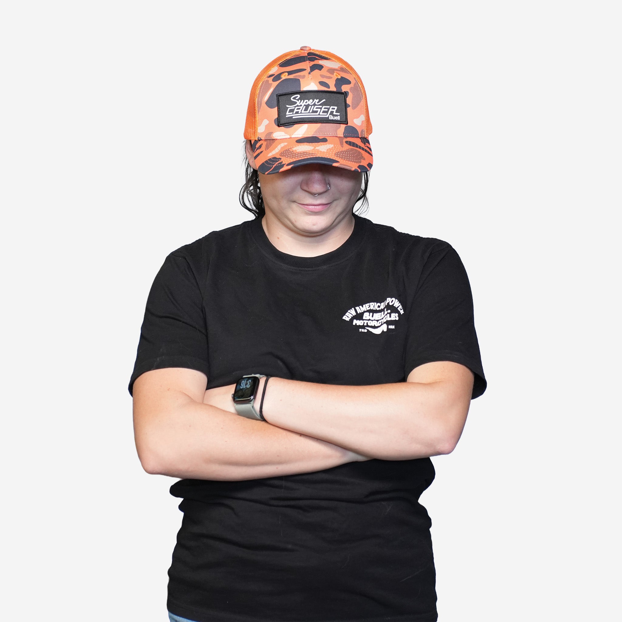 Orange Camo Super Cruiser Trucker Hat