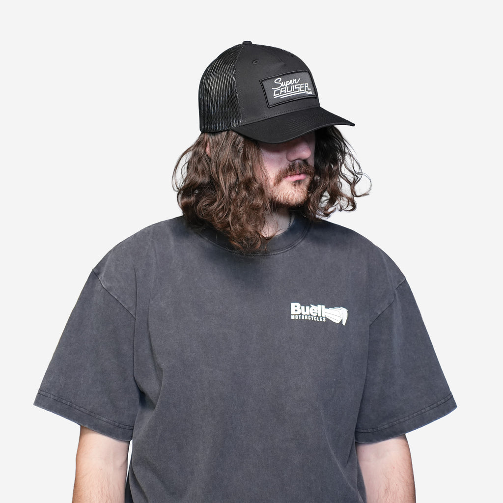 Black Super Cruiser Trucker Hat