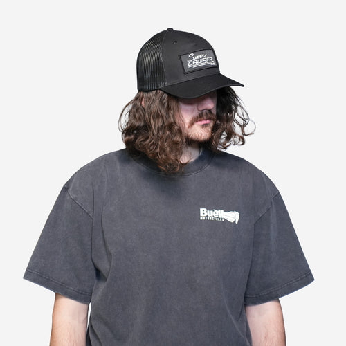 Black Super Cruiser Trucker Hat