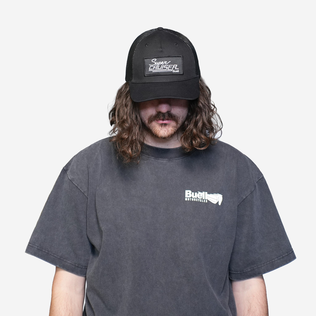 Black Super Cruiser Trucker Hat