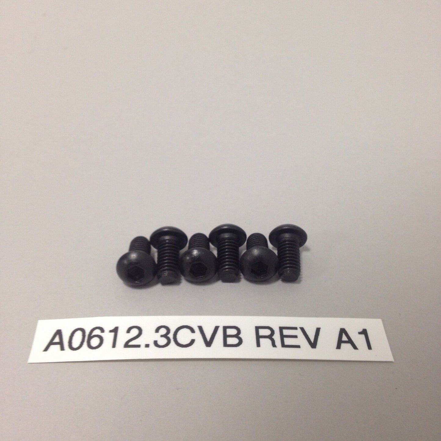 M6 X 1.0 X 12, BUTTONHEAD ALLEN BLACK OLIVE SCREW (A06012.3CVB Rev A1)