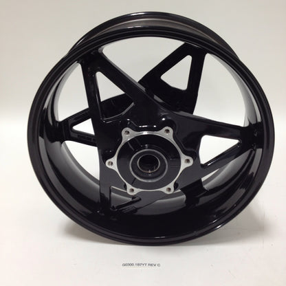 REAR WHEEL ASSEMBLY, 17 X 6, ALUMINUM, DESIGNER BLACK (G0300.1B7YT)