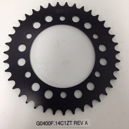 REAR DRIVE SPROCKET, 39 TOOTH, BLACK ANODIZED G0400F.14C1ZT Rev A