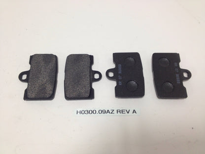BRAKE PAD SET, FRONT, PERFORMA H0300.09AZ Rev A