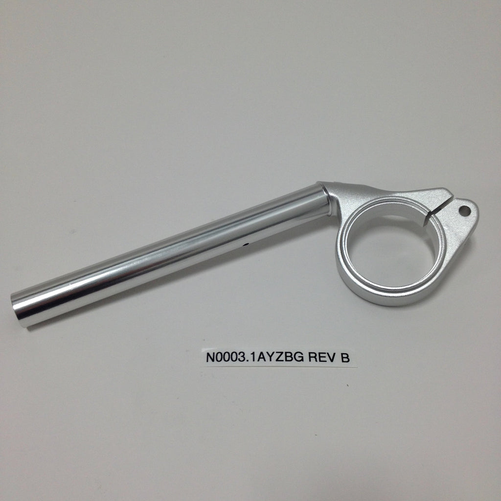 HANDLEBAR, RIGHT, CLEAR ANODIZED N0003.1AYZBG Rev B