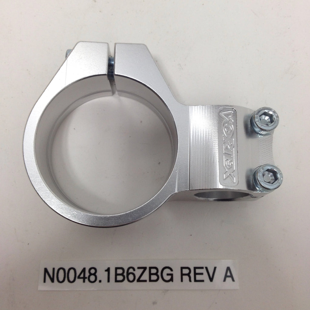 HANDLEBAR CLAMP, LEFT, CLEAR ANODIZED N0048.1B6ZBG Rev A