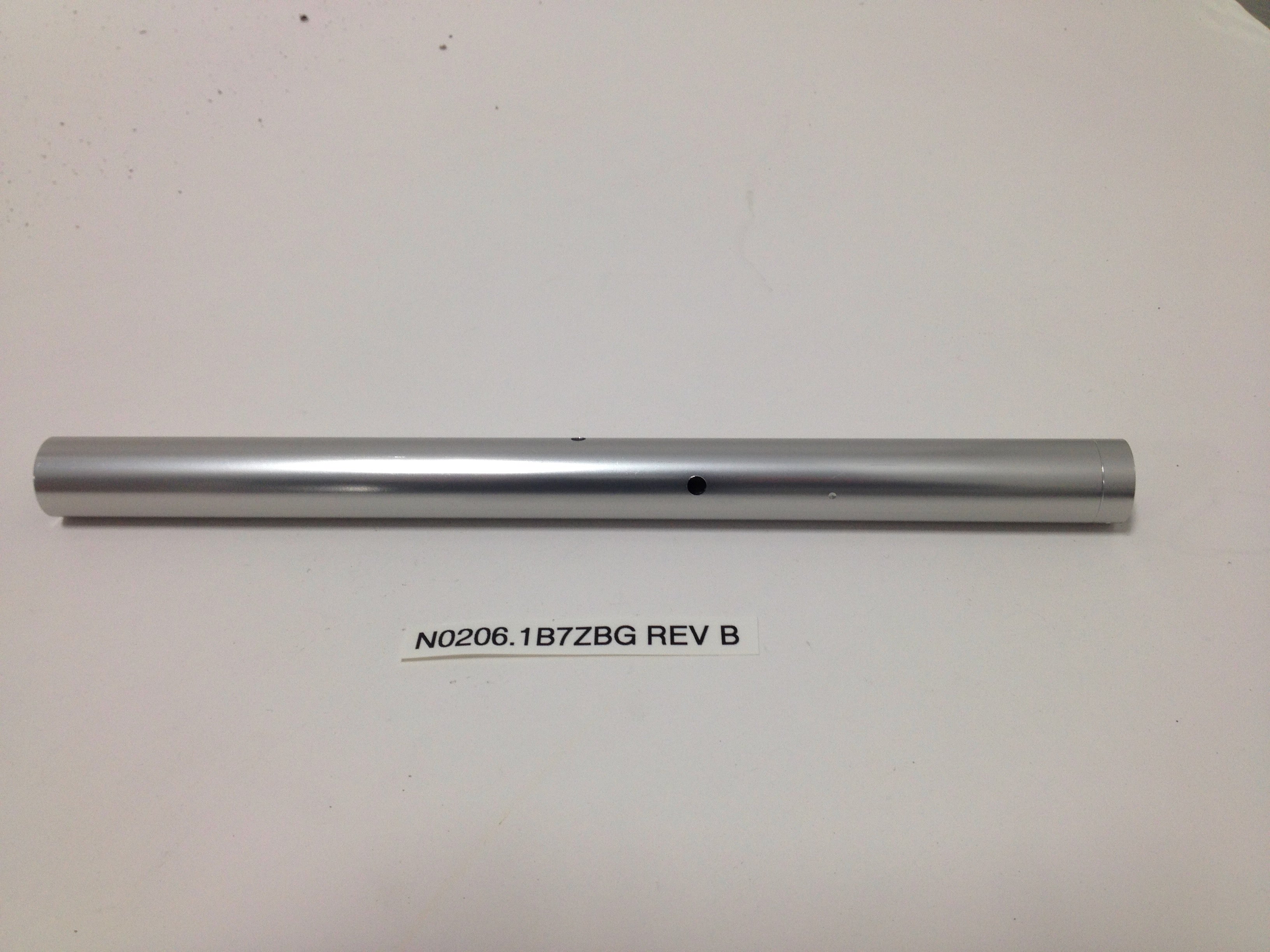 HANDLEBAR TUBE, RIGHT, CLEAR ANODIZED N0206.1B7ZBG Rev B