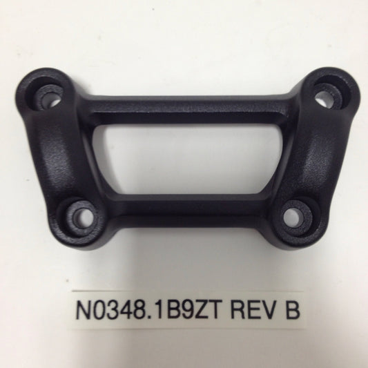 HANDLEBAR CLAMP, UPPER, BLACK ANODIZED N0348.1B9ZT Rev B