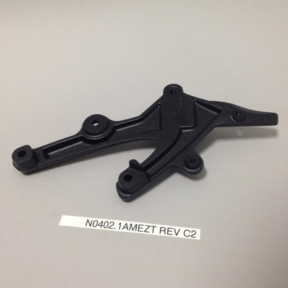 FOOTPEG SUPPORT, RIDER, LEFT, BLACK ANODIZED N0402.1AMEZT Rev C2