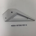 HEEL GUARD, RIDER LEFT, CLEAR ANODIZED N0554.1B7ZBG Rev B
