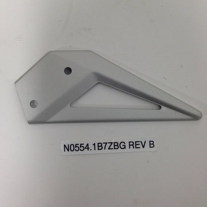 HEEL GUARD, RIDER LEFT, CLEAR ANODIZED N0554.1B7ZBG Rev B