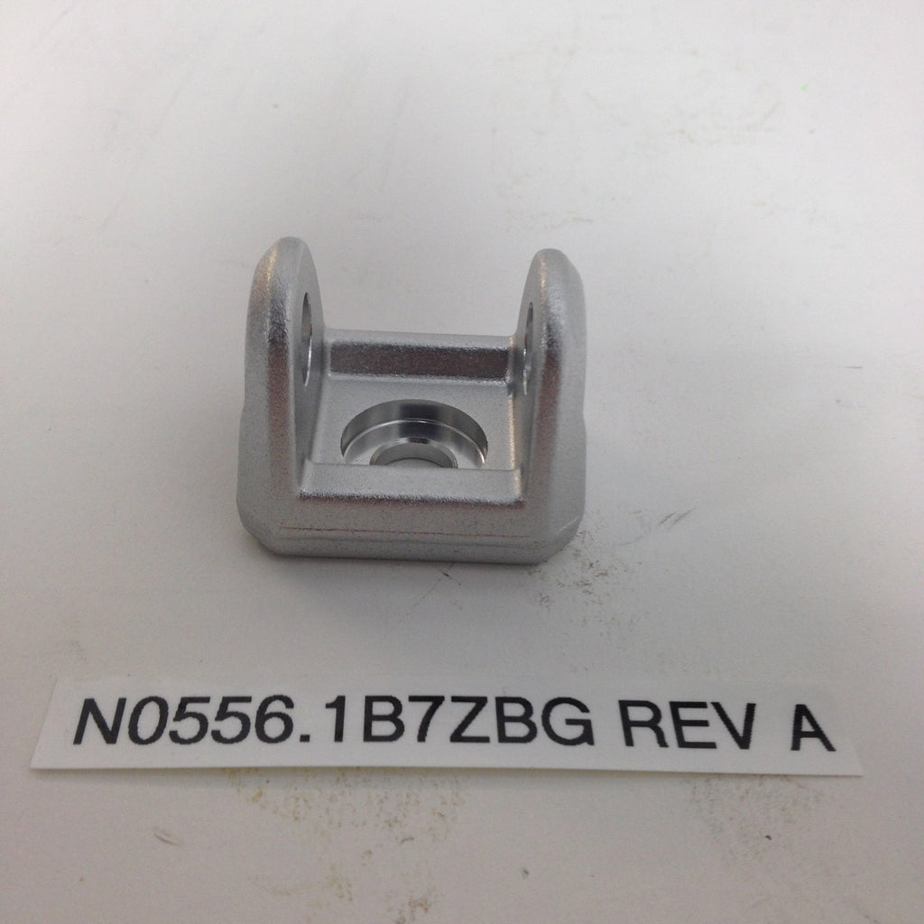 CLEVIS, RIDER FOOTPEG, CLEAR ANODIZED N0556.1B7ZBG Rev A