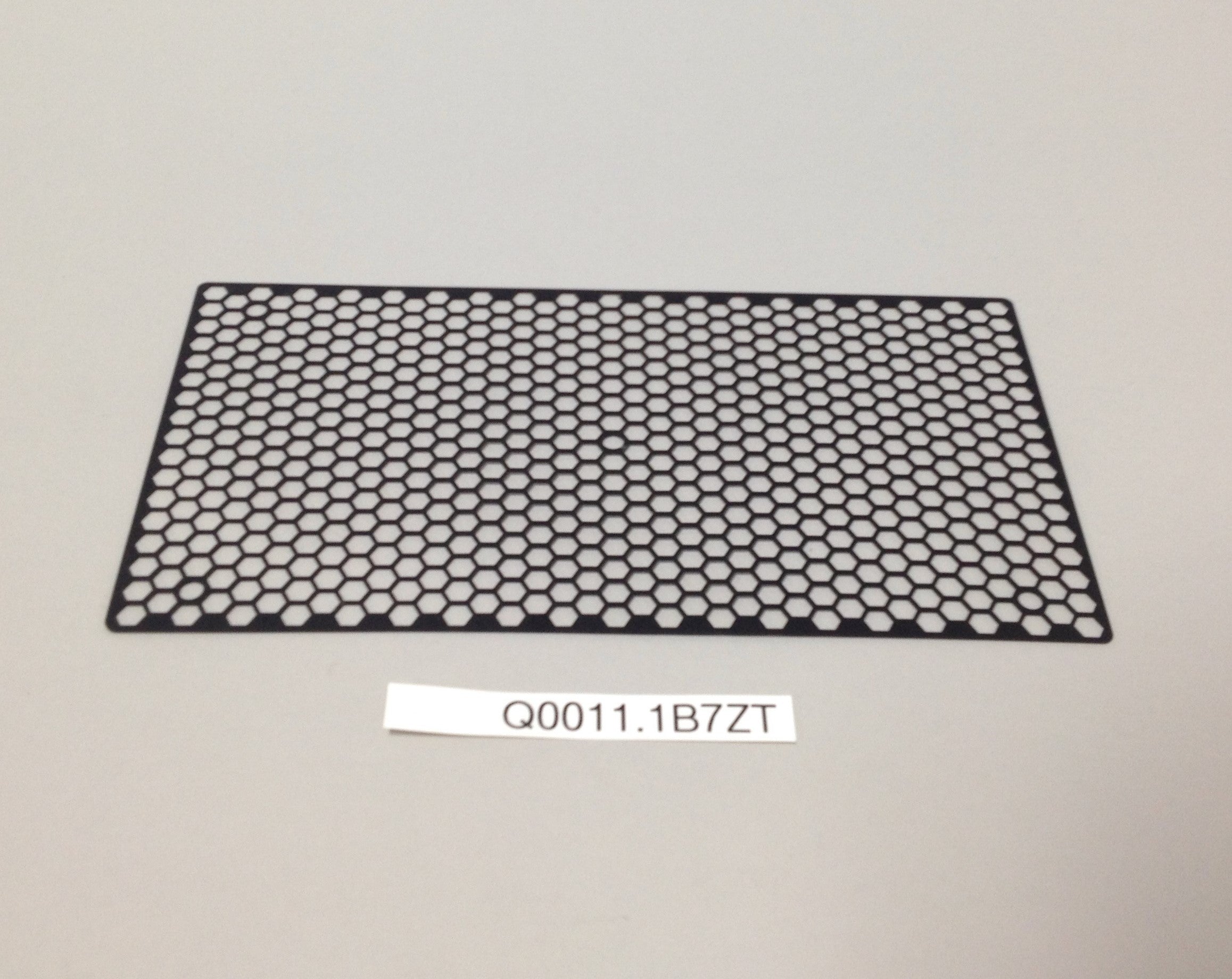 GRILLE, RADIATOR, BLACK, ANODIZED Q0011.1B7ZT Rev A