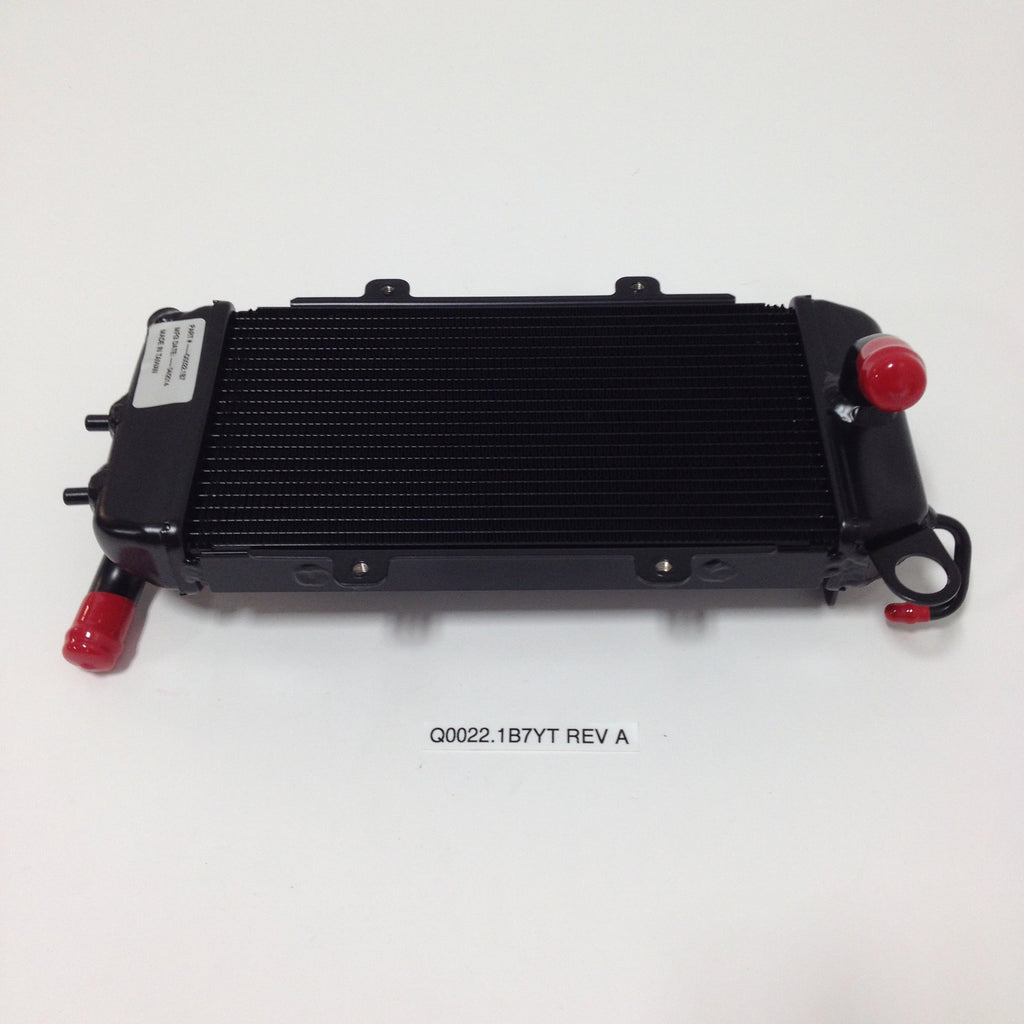 RADIATOR, LEFT, BLACK Q0022.1B7YT Rev A