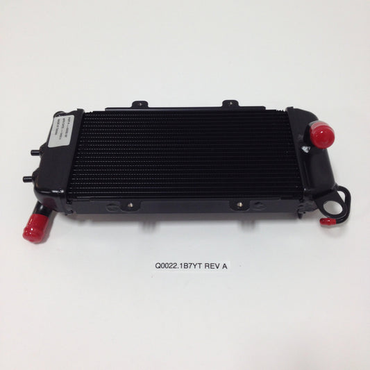 RADIATOR, LEFT, BLACK Q0022.1B7YT Rev A