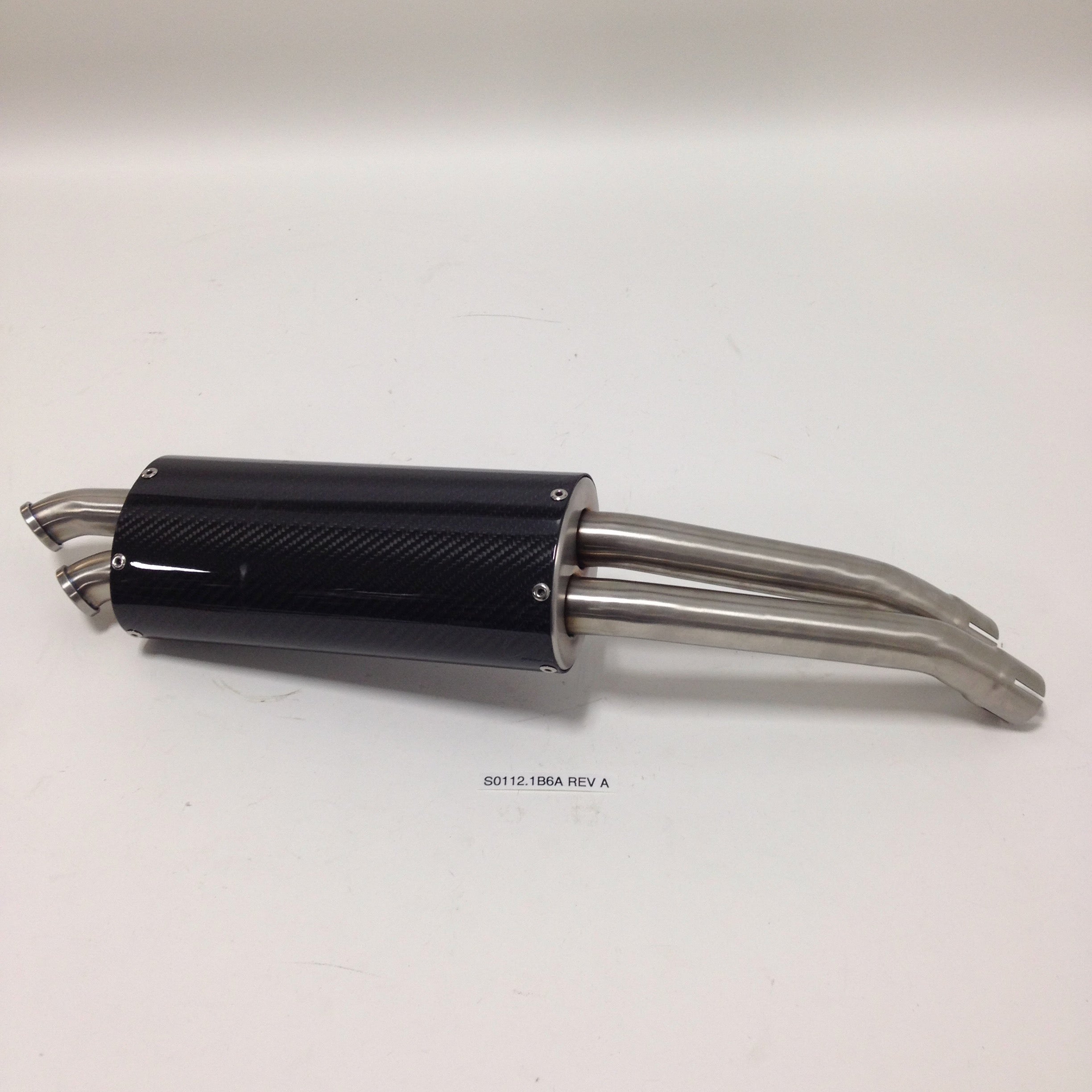 MUFFLER, SECONDARY, CARBON FIBER S0112.1B6A Rev A
