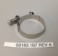 CLAMP, FRONT HEADER TO MUFFLER, 62-70 MM S0183.1B7 Rev A