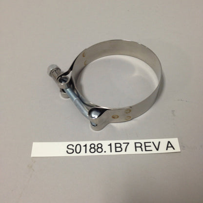 CLAMP, REAR HEADER TO MUFFLER, 67-74 MM S0188.1B7 Rev A
