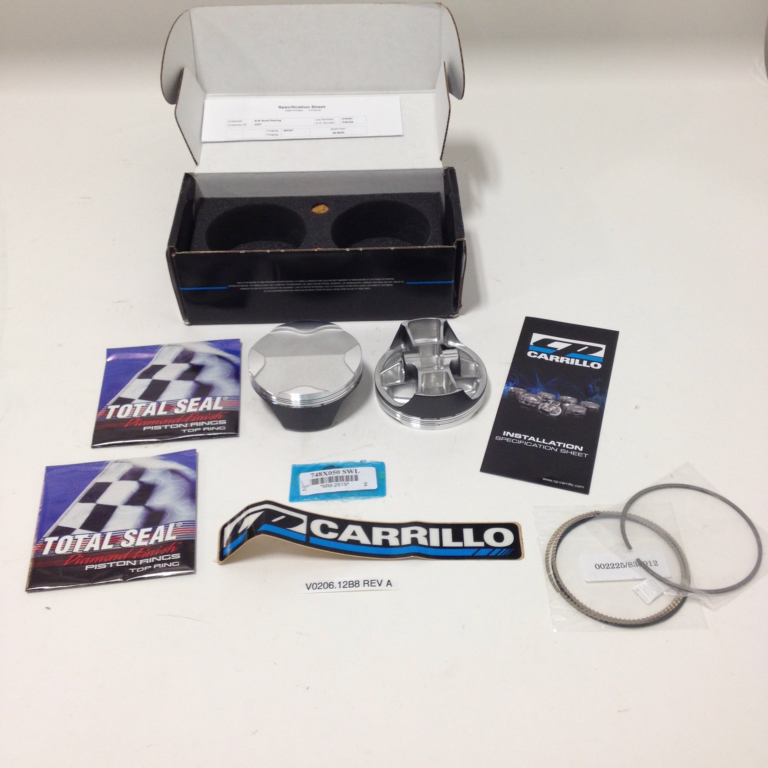 PISTON, MACHINED, 106MM V0206.12B8 Rev A